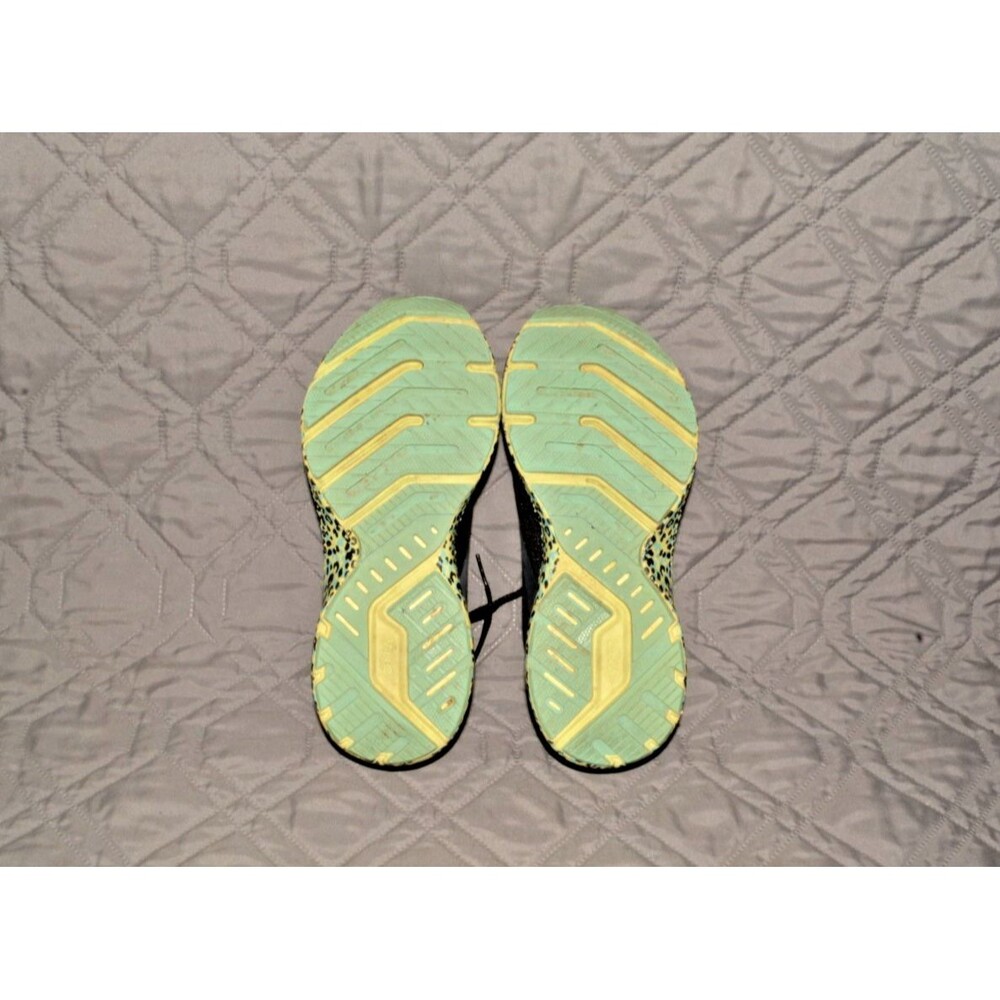 Brooks Launch 8 Womens Size 7 Running Shoes Black Mint Leopard Print Sneakers - Picture 8 of 8